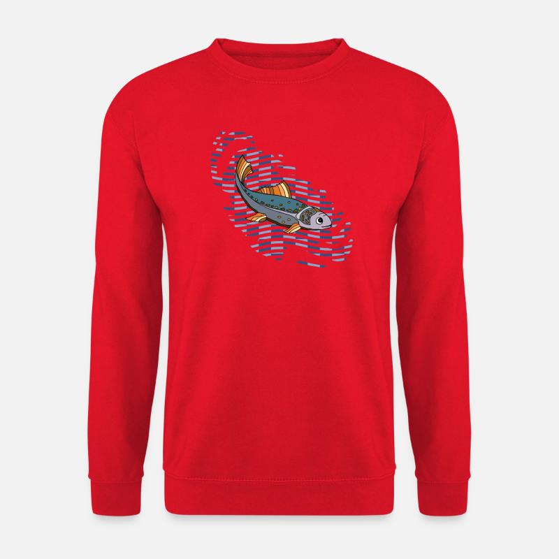 Fisch - Unisex Pullover - Rot