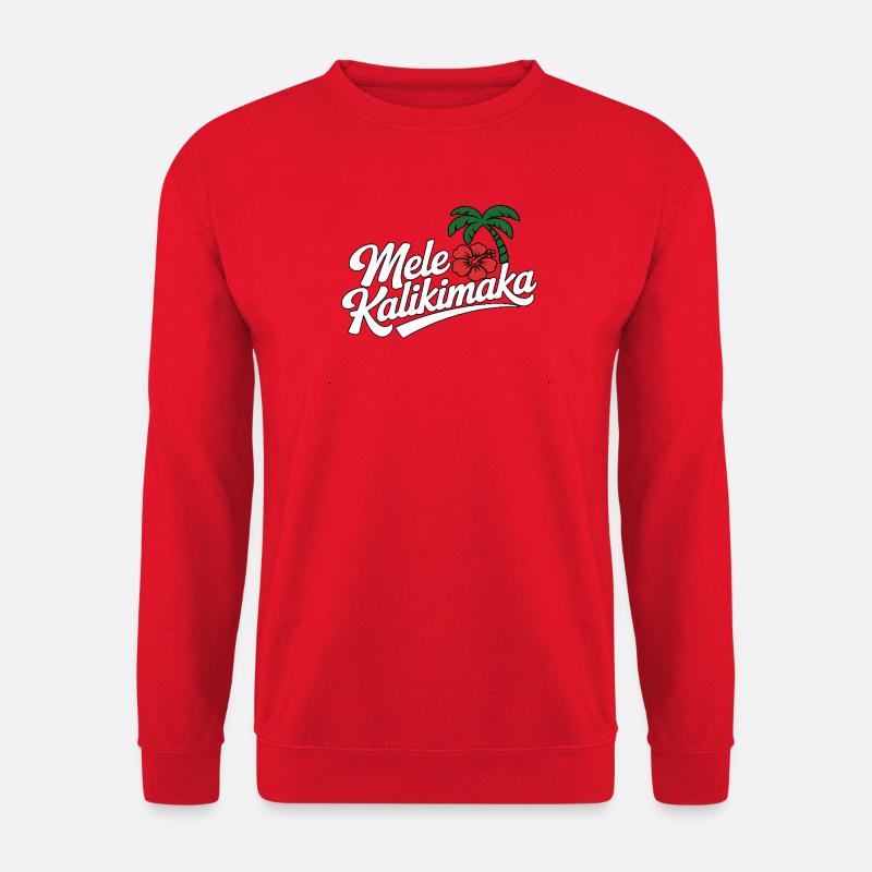 Mele Kalikimaka Hawaii Weihnachten - Unisex Pullover - Rot