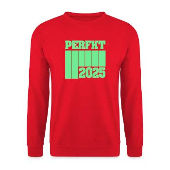 2025 - Unisex Pullover - Rot - Vorne - Alina (178cm) & Michal (187cm)