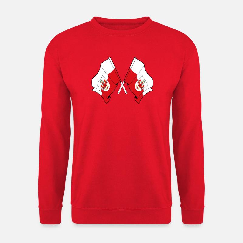 Tiroler Kreuzfahnen - Unisex Pullover - Rot