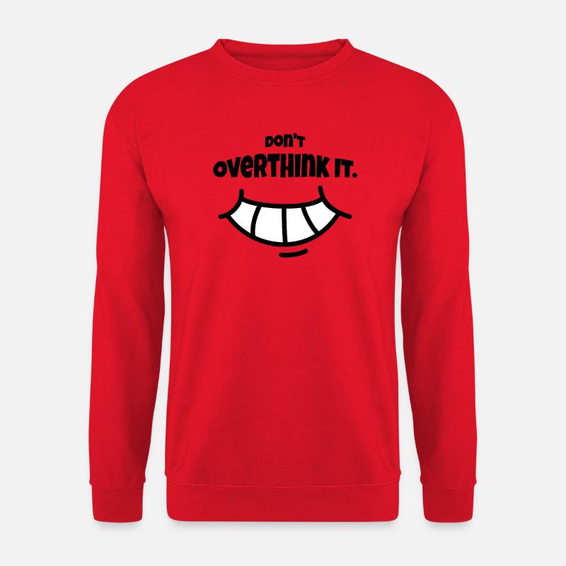 Don´t Overthing it - Unisex Pullover - Rot