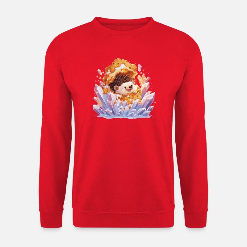 Igel im Honigkristall - Unisex Pullover - Rot
