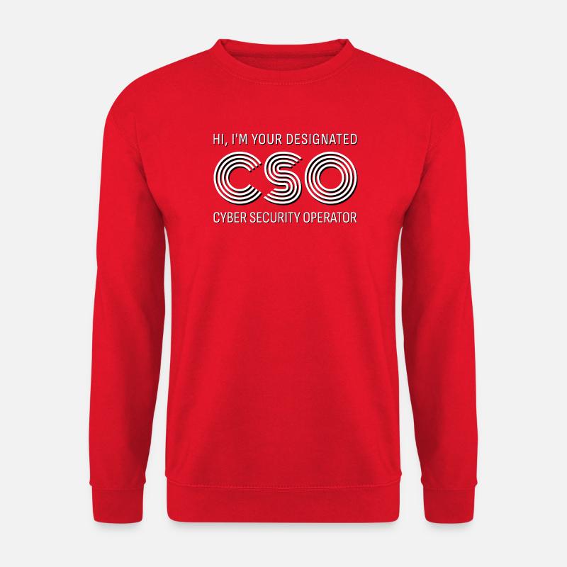 CSO Cyber Security Operator - Unisex Sweatshirt - red