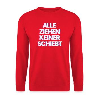 Hardtekk Tekk - Sweat-shirt Unisexe - rouge - Devant - Alina (178cm) & Michal (187cm)