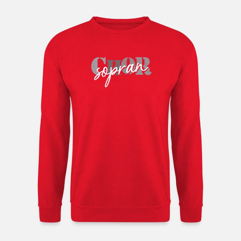 Chor Sopran - Unisex Pullover - Rot