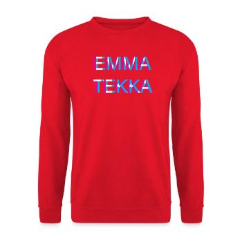 Hardtekk Tekk - Sweat-shirt Unisexe - rouge - Devant - Alina (178cm) & Michal (187cm)