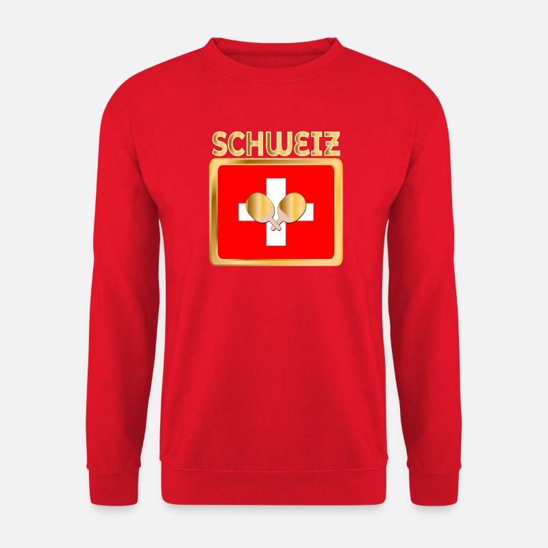 Schweiz Tischtennis - Unisex Pullover - Rot