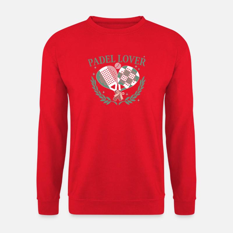 Padel Racket Lover für Padelspieler - Unisex Pullover - Rot
