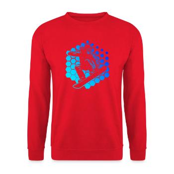 Snowboard style for every occasion - Unisex Sweatshirt - red - Front - Alina (178cm) & Michal (187cm)