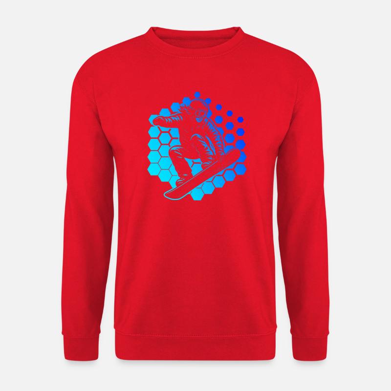 Snowboard Stil für jeden Anlass - Unisex Pullover - Rot