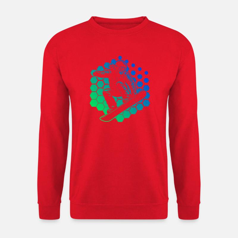 Frisches Snowboard Motiv für Snowboard - Unisex Pullover - Rot