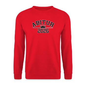 Abitur 2026 - Sweat-shirt Unisexe - rouge - Devant - Alina (178cm) & Michal (187cm)
