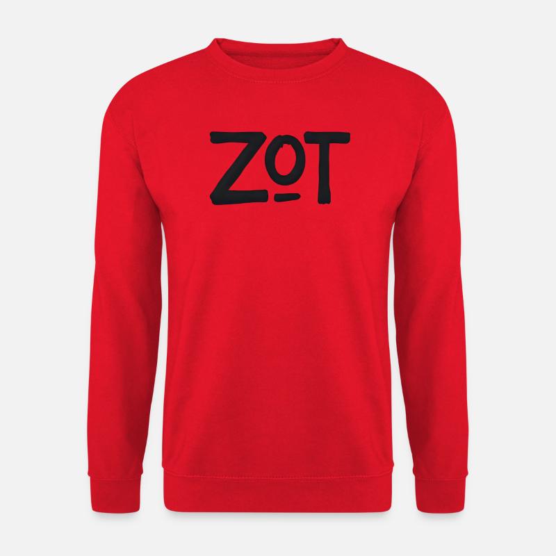ZOT Bold Brushstroke Logo - Unisex Pullover - Rot