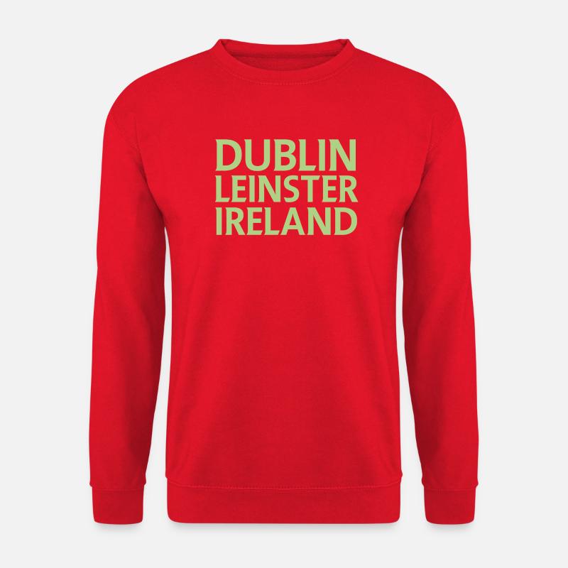 Dublin – Irland Textdesign - Unisex Pullover - Rot