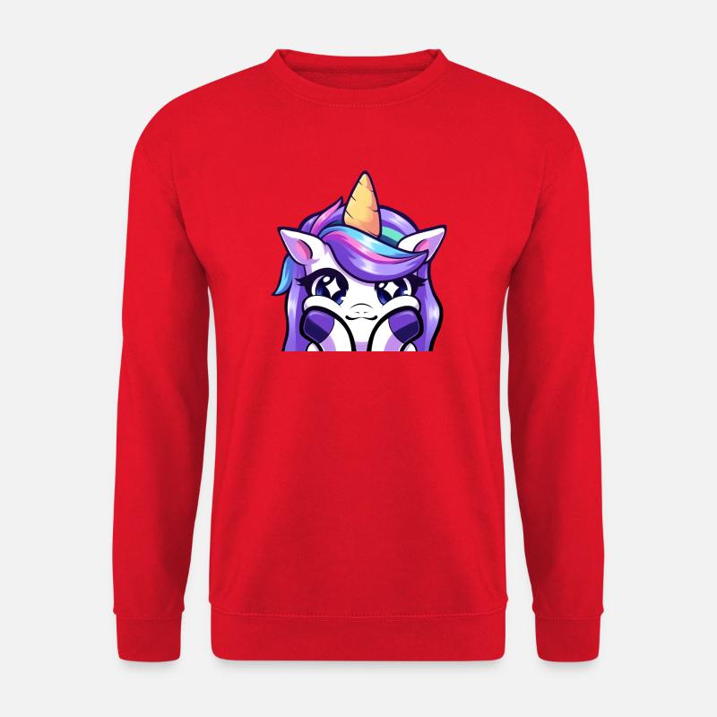 Lya-Einhorn Wow - Unisex Pullover - Rot