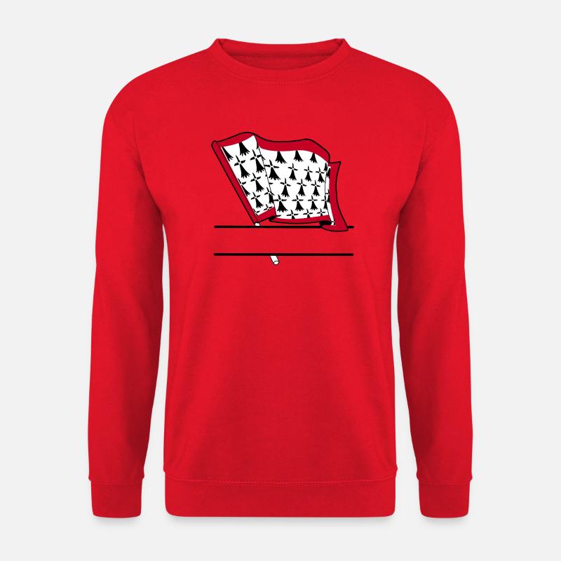 Limousin-Flaggen-Textraum - Unisex Pullover - Rot