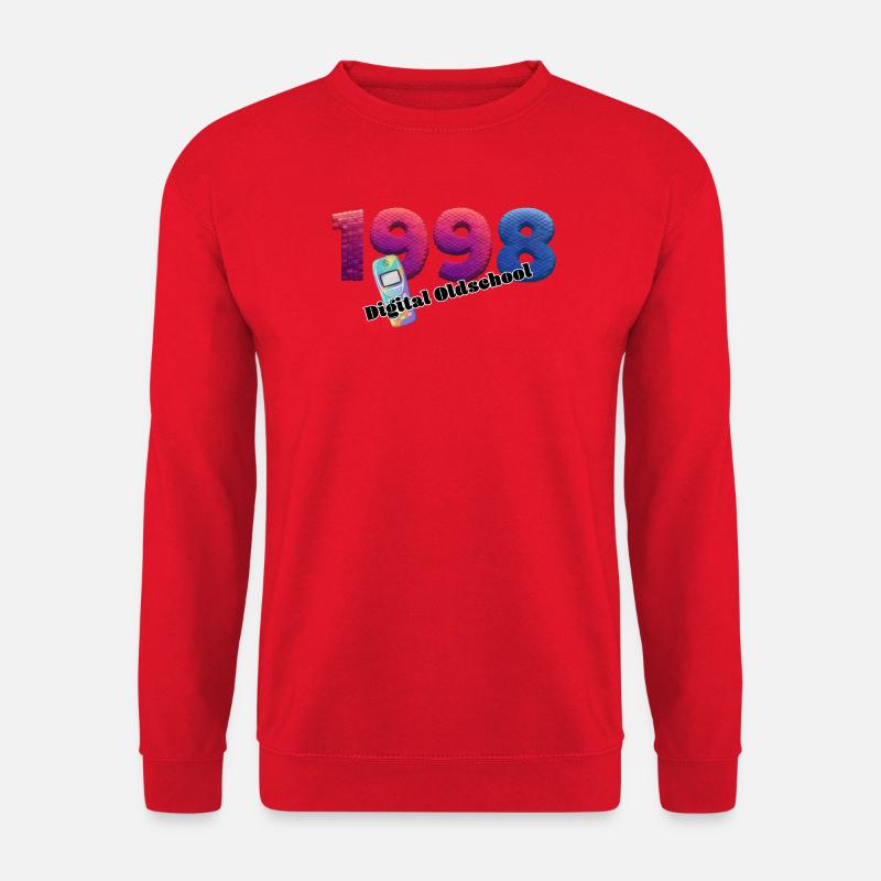 1998 – Digital transition style - Unisex Sweatshirt - red
