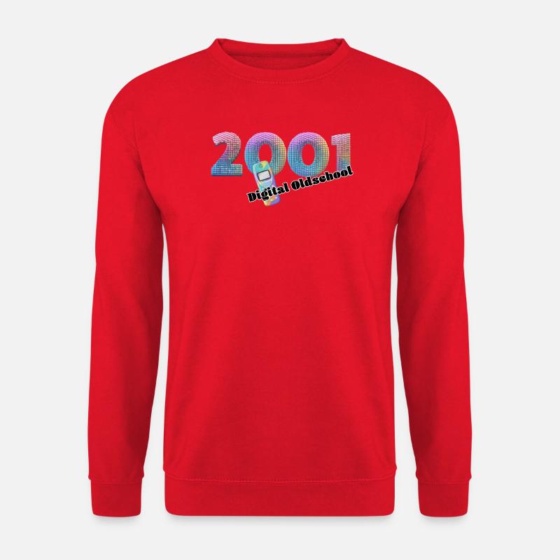 2001 – Früher Mobiler Lifestyle - Unisex Pullover - Rot