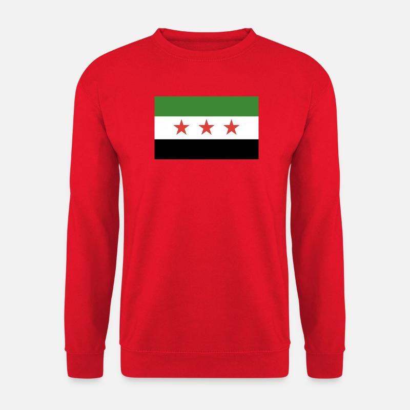 Syrische Flagge - Unisex Pullover - Rot