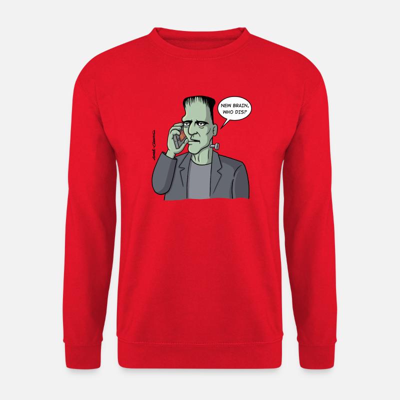 Neues Gehirn, wer ist das? - Unisex Pullover - Rot