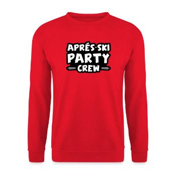 Apres Ski Party Crew - Unisex Pullover - Rot - Vorne - Alina (178cm) & Michal (187cm)