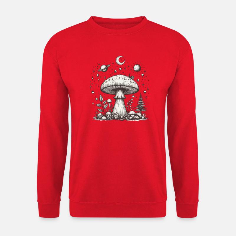 Toadstool Mushroom Psilo - Unisex Sweatshirt - red