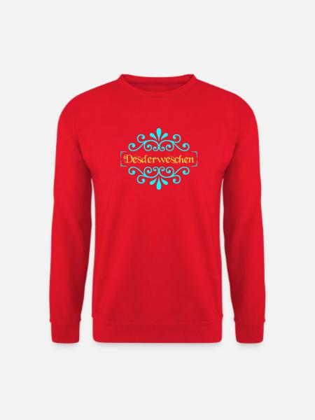 Deswerweschen Ornament Glitzer - Unisex Pullover - Rot