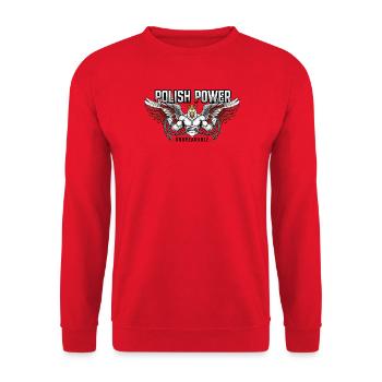 Polnische Kraft – Husaria Gym Beast - Unisex Pullover - Rot - Vorne - Alina (178cm) & Michal (187cm)