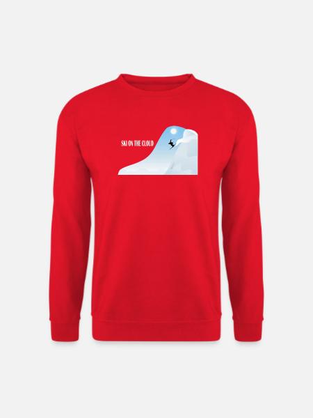 Skiing in the cloud - Unisex Sweatshirt - red