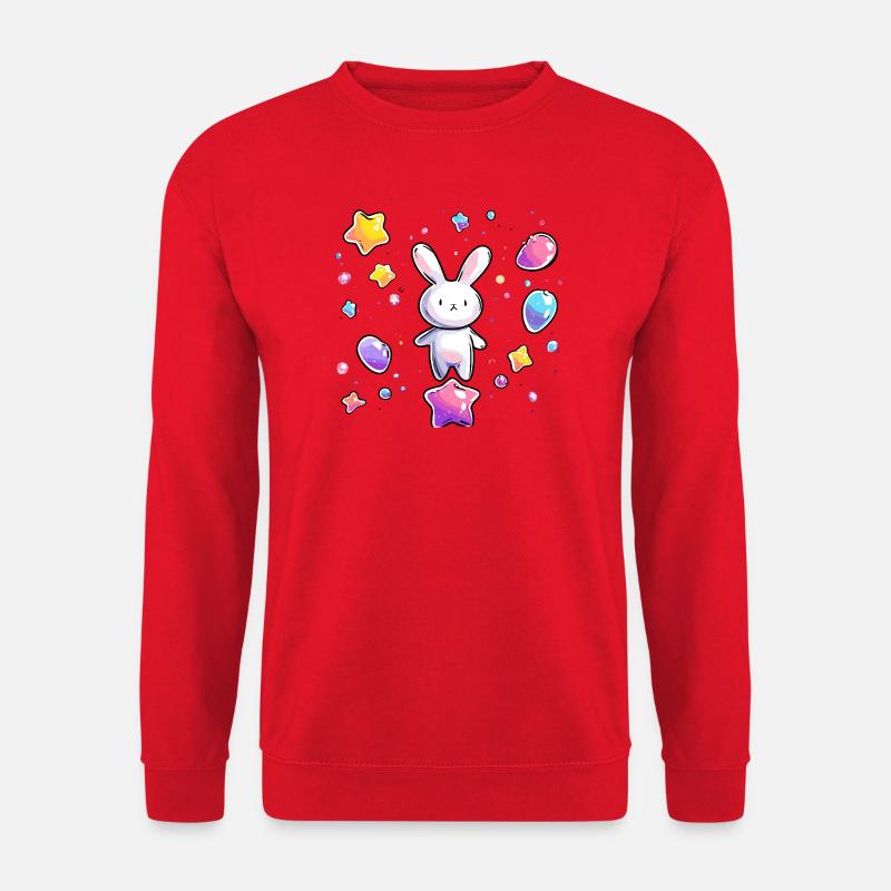 Pastell Bunny Sternenflug - Unisex Pullover - Rot