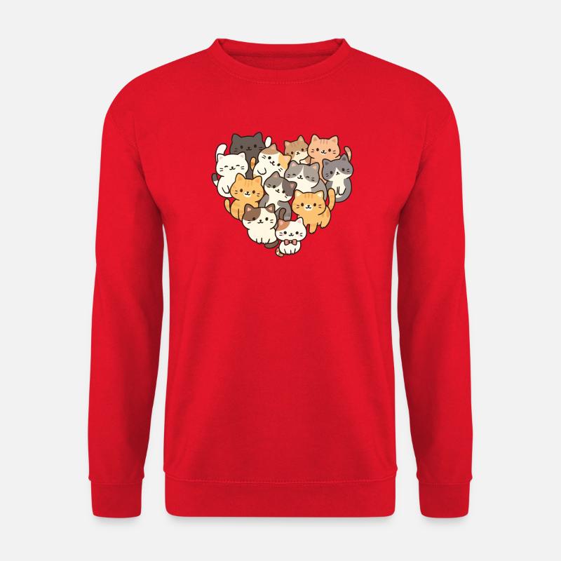 Cat - Unisex Sweatshirt - red