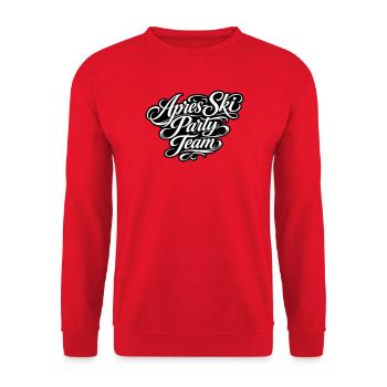 Apres Ski Party Team - Unisex Pullover - Rot - Vorne - Alina (178cm) & Michal (187cm)