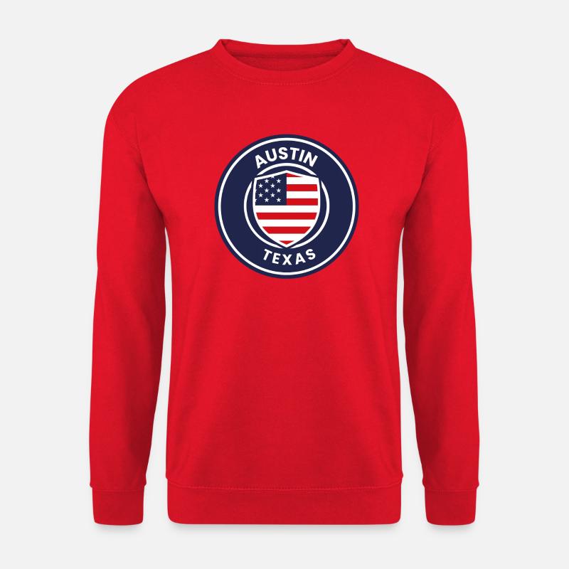 Austin Texas Shield - Unisex Pullover - Rot