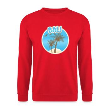 Geschenk für Bali - Unisex Pullover - Rot - Vorne - Alina (178cm) & Michal (187cm)