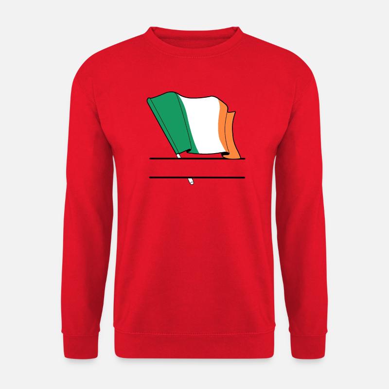 Irland-Flaggen-Namensraum - Unisex Pullover - Rot