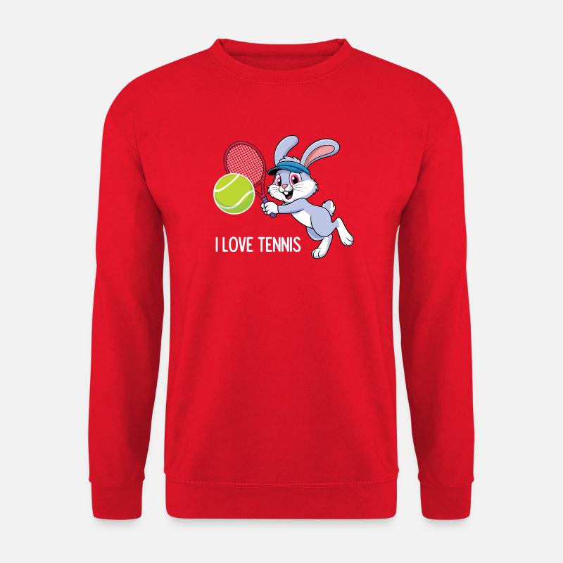 Ich liebe Tennis - Unisex Pullover - Rot