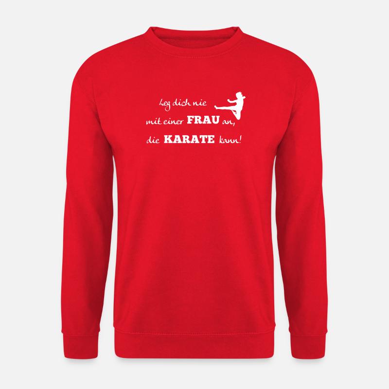 Karate Frau - Unisex Pullover - Rot