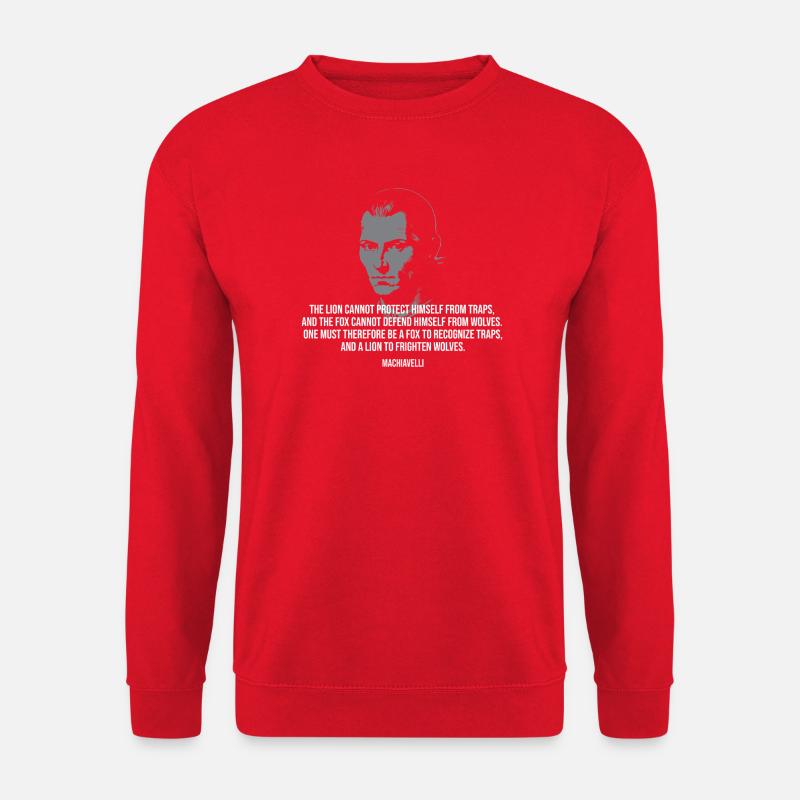 Niccolò Machiavelli, der Prinz - Unisex Pullover - Rot