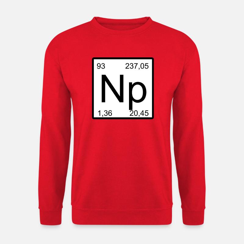 Neptunium Elemental Minimal Art - Unisex Sweatshirt - red