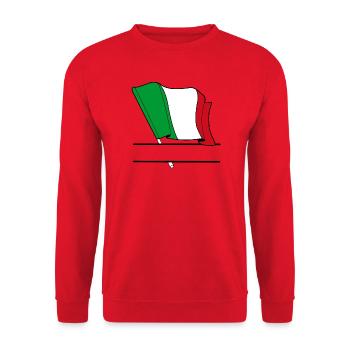Drapeau italien – Espace de nom - Sweat-shirt Unisexe - rouge - Devant - Alina (178cm) & Michal (187cm)