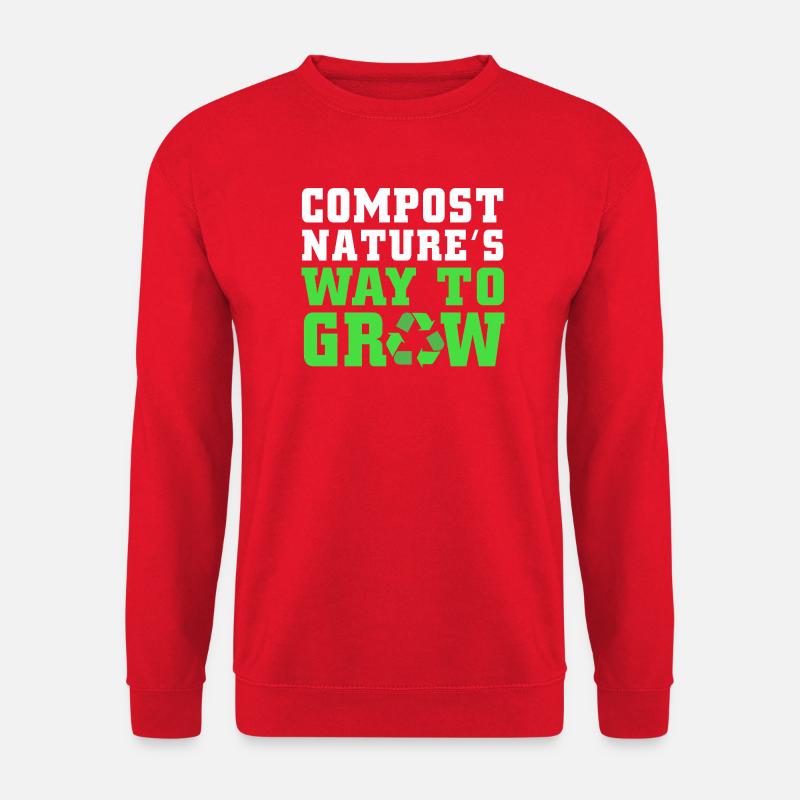 Kompost Würmer Geschenk - Unisex Pullover - Rot