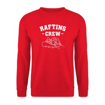 Kajak Rafting Paddelboot Kajakfahren - Unisex Pullover - Rot - Vorne - Alina (178cm) & Michal (187cm)