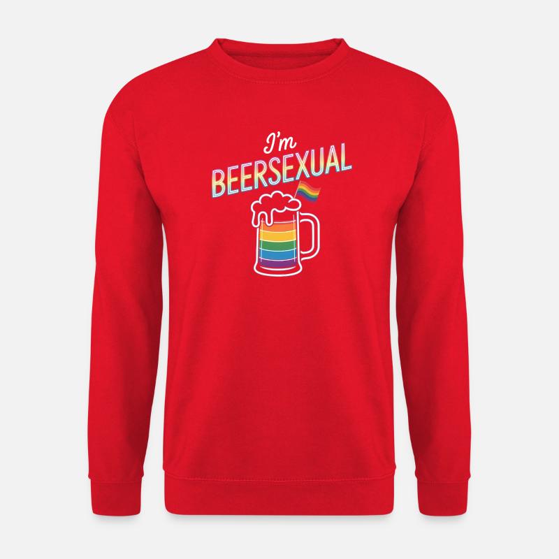 I'm Beersexual - Cool Beer Logo - Unisex Pullover - Rot