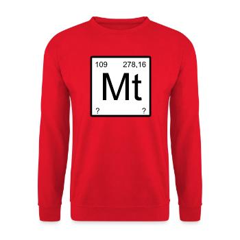 Symbolisme du mont Meitnerium - Sweat-shirt Unisexe - rouge - Devant - Alina (178cm) & Michal (187cm)