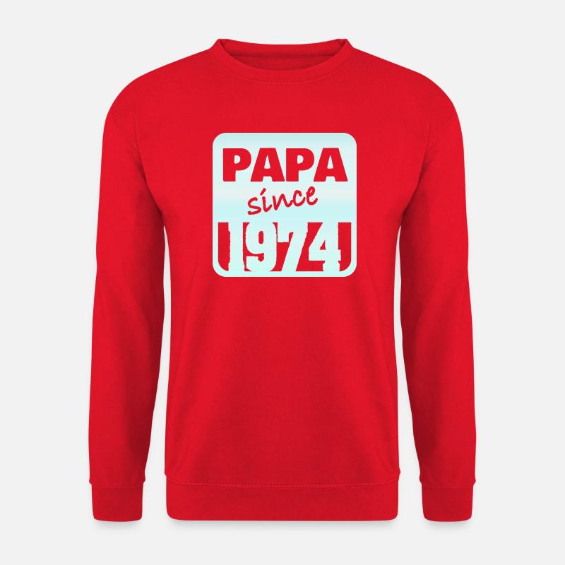 Papa 1974 - Unisex Pullover - Rot