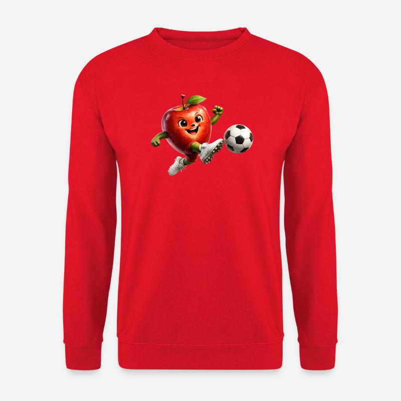 Apfel Fußball - Unisex Pullover - Rot