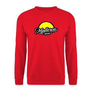 Mallorca 2026 Sun - Unisex Sweatshirt - red - Front - Alina (178cm) & Michal (187cm)