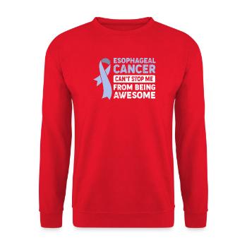 Cancer de l’œsophage Survivant du cancer de la chimiothérapie - Sweat-shirt Unisexe - rouge - Devant - Alina (178cm) & Michal (187cm)