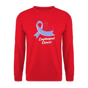 Cancer de l’œsophage Survivant du cancer de la chimiothérapie - Sweat-shirt Unisexe - rouge - Devant - Alina (178cm) & Michal (187cm)
