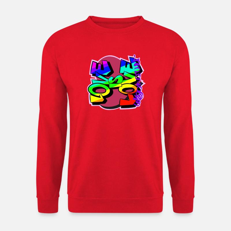 Liebe ist Liebe zurück - Unisex Pullover - Rot